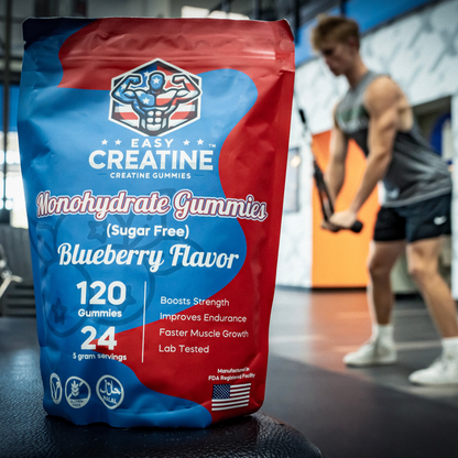 EasyCreatine Monohydrate Gummies - Blueberry Flavor (Sugar Free)